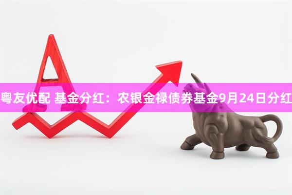 粤友优配 基金分红：农银金禄债券基金9月24日分红